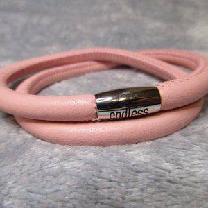 Endless Bracelet Rose Leather By JLO 8.5 inch NEW A4